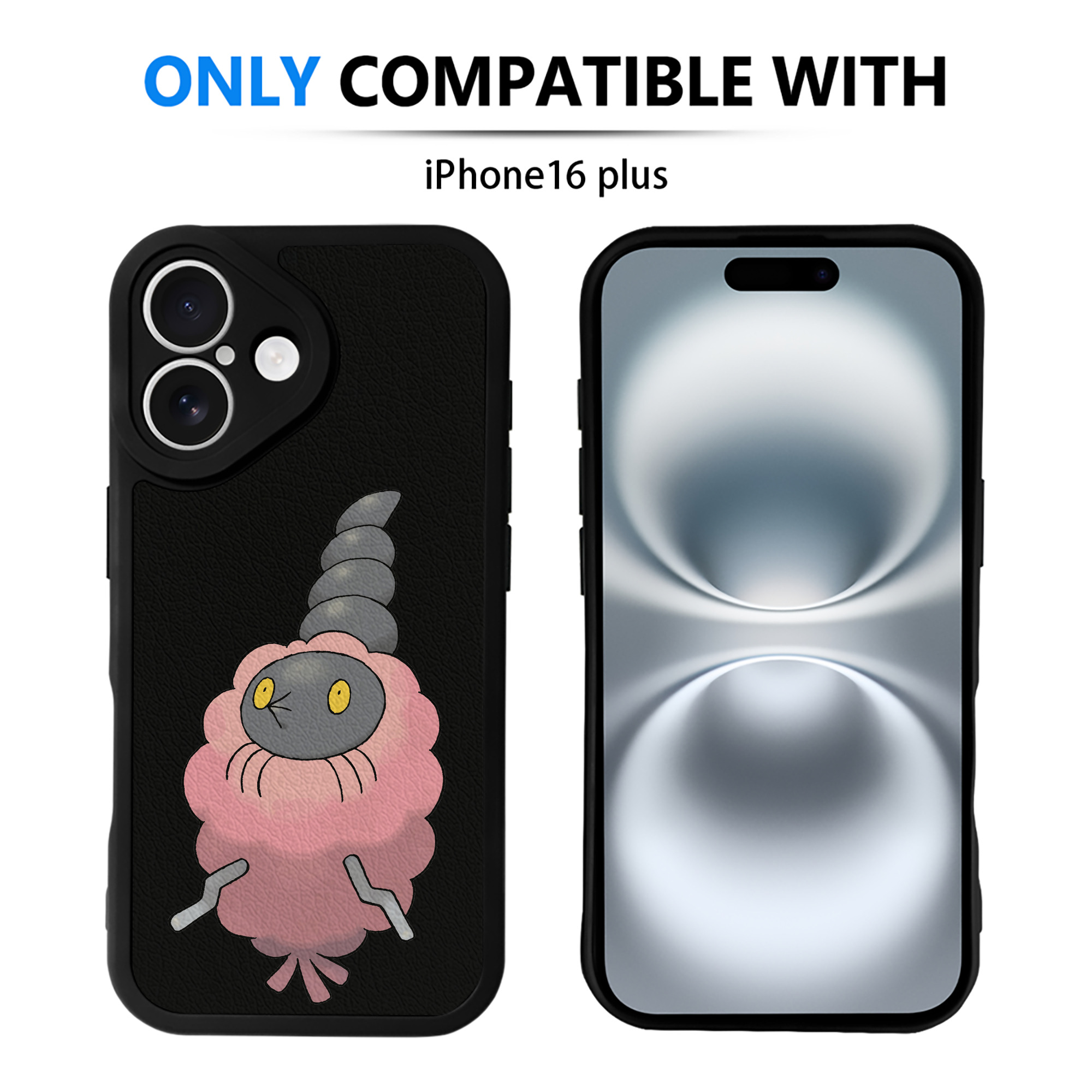 （画像用） ポケットモンスター Pokémon 【iPhone 16シリーズ対応】シリコンスマホケース（レザー調） 材質：シリコン